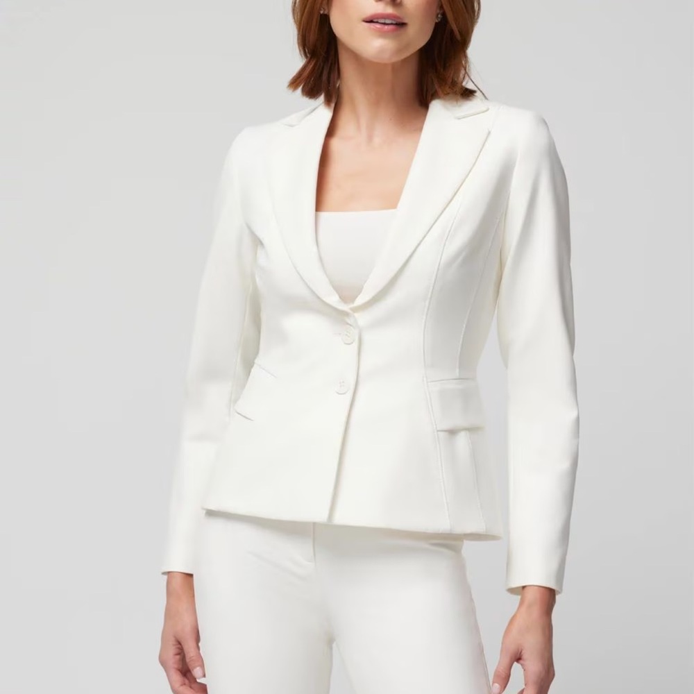 White House Black Market Signature Women's White Blazer